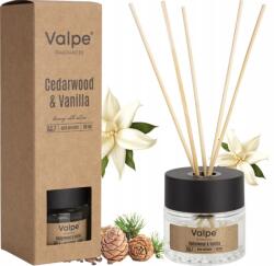 Valpe Illatosító Pálcikák Diffúzor Frissítő Cédrus Vanília Akár 7 Hétig 50 ml (PATYCZKI ZAPACHOWE DYFUZOR ODŚWIEŻACZ CEDROWY)