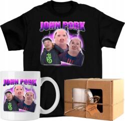 Bögre szett Póló john pork malac brainrot vicc 2 Kész Ajándék 140 (AP44.52.140)
