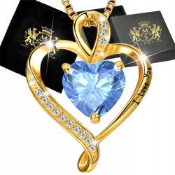Mennica Świdnicka Nyaklánc Arany Ezüst 925 Aranyozott Szív medál Ajándék Feleségnek