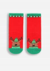 Coccodrillo Karácsonyi Gyerek Zokni Piros Rénszarvassal 023/026 Coccodrillo ZC4 (5904986469118)