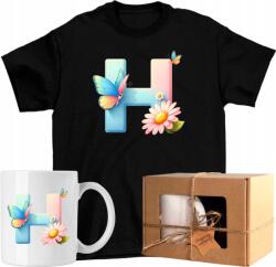  Póló szett Pillangó bögre pillangó betű ábécé H Kész Ajándék