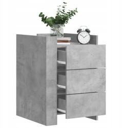 vidaXL Éjjeliszekrény, betonszürke, 45x50x65 cm (848307)
