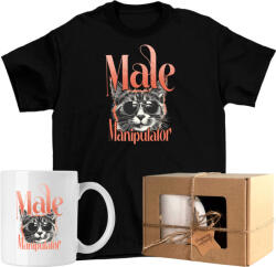  Póló szett Bögre cica vicces macska 2 Kész Ajándék