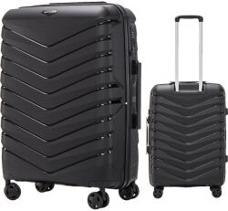 Wings Nagy Rögzített Poggyász Wings XL Bőrönd 4 keréken Kemény tágas Tsa (PHX01-M-BLACK)