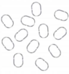 Rodeno Fürdőszobaszőny Kerekek 12 Db Átlátszó Akasztók Horgok Tartós (ROD2489)