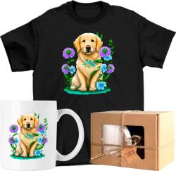  Bögre szett Póló Kutya Virágok Művészet 6 Kész Ajándék 116 (AP45.144.116)