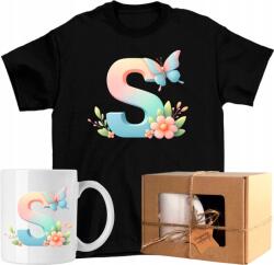  Póló szett Pillangó bögre pillangó betű ábécé S Kész Ajándék