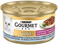 Gourmet Gold tengeri hallal, spenótmártásban 85 g