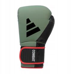 adidas Combat 50 boxkesztyű, zöld/fekete, 10 OZ, Eco bőr (PU) (ADIC50TG-50900-10)