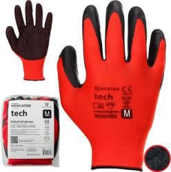 Mercator Medical Munkavédelmi kesztyű Mercator Tech Red+Black Latex Fit R. m 12 pár (Rękawice Robocze Mercator Tech Red+Black r. M)