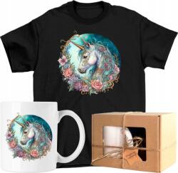  Bögre szett Póló Unikornis Művészet Ló Art 2 Kész Ajándék 116 (AP46.18.116)