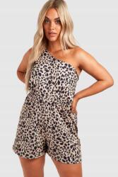 Boohoo CC33112 Boohoo Egyvállas Overál Állatmintás (24) 5XL