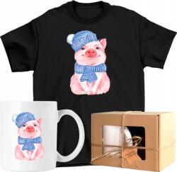  Bögre szett Póló Malac Kedves Gyerek 10 Kész Ajándék 128 (AP45.226.128)