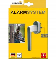 Schellenberg Ablakkilincs Schellenberg, ezüst (Klamka okienna alarmowa)