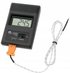 Prolech Digitális Hőmérő Hőmérsékletmérő Szondával -50°C-tól 1300°C-ig Pontos (TM-902C)