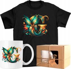  Bögre szett Póló Betű Pillangó Névre szóló Színes 19 Kész Ajándék 128 (AP17.028.128)