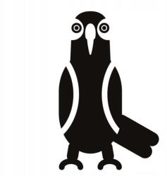  Autós matrica papagáj front