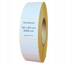  40x40 mm Termikus címkék fehér Zebra 3000 db 76 mm Sárga Alapozó (eter-40-40-n3000-g76-akr)