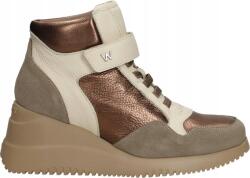 Wonders G-6630 Fűzős Bőrcipő 40 Claire Trend I Taupe Glow (G-6630)