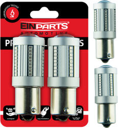 EinParts Álló Led Izzó P21W 12V 66 Smd 2016 Canbus 1500K Piros