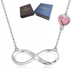 Mennica Świdnicka Nyaklánc cirkóniákkal Ezüst 925 Infinity Szívvel Ajándék Celeb