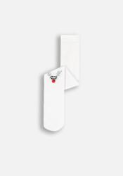 Coccodrillo Karácsonyi Lány Harisnyanadrág Fehér rénszarvassal 116/122 Coccodrillo ZC4 (5904986454435)