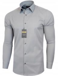 LAVIER Férfi ing Szürke Lavier Slim Fit Pamut XL-es méret (Szara koszula męska)