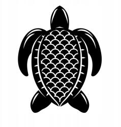  Autós matrica teknős mandala e 11cm x 15cm