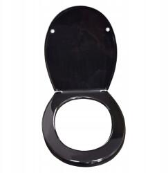 Rodeno Fekete Wc Ülőke Állítható Univerzális Modern Minőségi (ROD7199)
