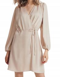 Reserved borítékos ruha, térdig érő, bézs, Size XL