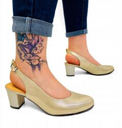 Galant Arany színű sarok nélküli szandál 37-es (GAL238-201-SK-G)