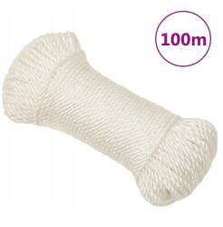 VidaXL Munkakötél, fehér, 8 mm, 100 m, polipropilén (8720287132523)