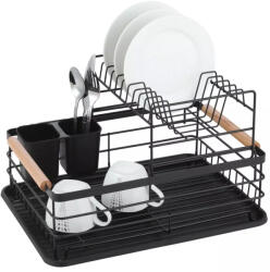 Kinghoff Szárítógép Edénycsepegtető Tálca Munkalap Konyhai Állvány Fém (KH-1796)