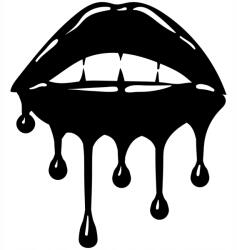  Autós matrica száj cseppek 5t 13cm x 15cm