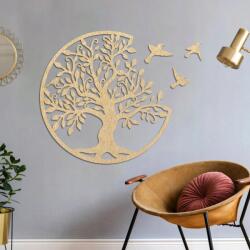  Fa fali dekoráció, fa, Faragott madár dekoráció, 120 cm Mézszínű (PR0513 120 cm Medová SENTOP EU)