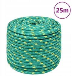 VidaXL Vitorláskötél, zöld, 12 mm, 25 m, polipropilén (152723)