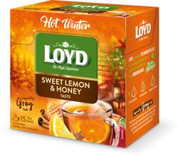 LOYD HOT WINTER piramis filteres tea édes citrom-méz (GROG) ízű (15x3g)