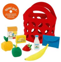 Goki filc bevásárló táska fa és textil ételekkel (51485)