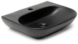 SAT Mosogató SAT Brevis szifon és keverő nélkül 50x38, 5 cm fekete SATBRE5038RBKM (78363MB)