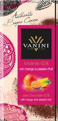 VANINI Étcsokoládé mangóval és maracujával 100 g