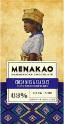  MENAKAO Cocoa nibs & sea salt 75g