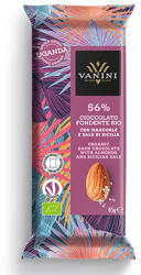 VANINI Uganda 56% Étcsokoládé mandulával és sóval 85g