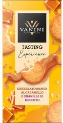 VANINI Tasting Fehér csokoládé karamellel és kekszdarabkákkal 75g