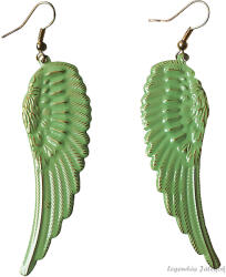 Xuxa Zöld angyalszárny bizsu fülbevaló