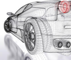 Dimex CAR MODEL LIGHT fotótapéta, poszter, vlies alapanyag, 225x250 cm (MS-3-0316)