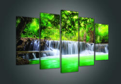 Consalnet Vászonkép 5 darabos, Vízesés 100x60 cm méretben (C5-20007S17)