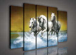 Consalnet Vászonkép, 5 darabos Lovak 150x100 cm méretben (C5-300S12)