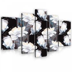 Consalnet Vászonkép, 5 darabos, Virág minta 170x100 cm méretben (C5-10032S4A)