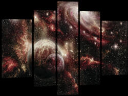 Consalnet Vászonkép, 5 darabos, Galaxis 170x100 cm méretben (C5-20275S4A)