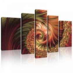 Consalnet Vászonkép, 5 darabos, Spirál 170x100 cm méretben (C5-11721S4A)